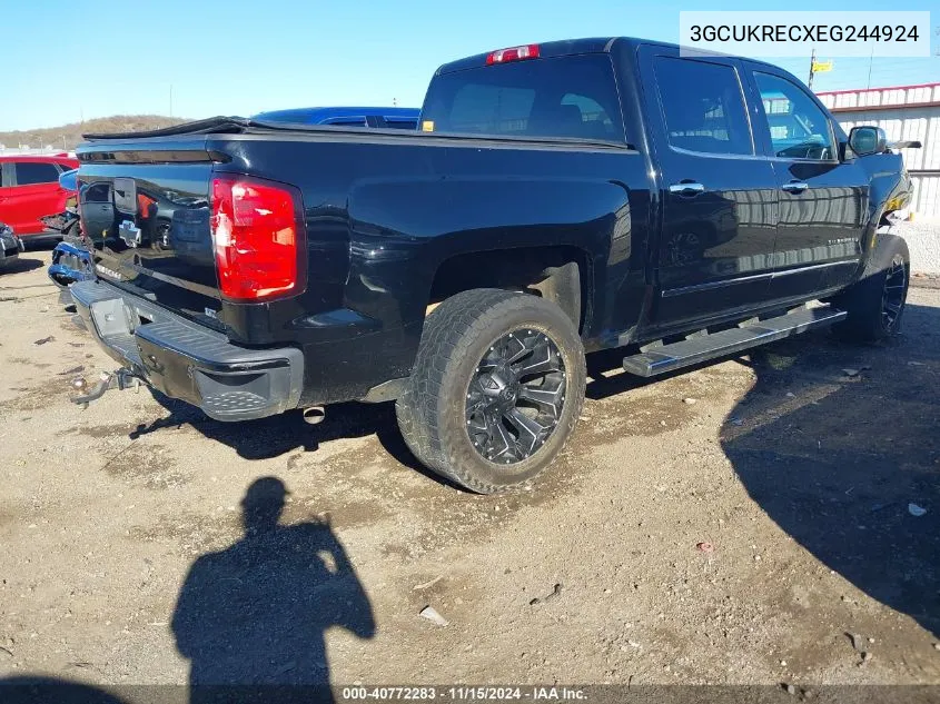 2014 Chevrolet Silverado 1500 1Lt VIN: 3GCUKRECXEG244924 Lot: 40772283