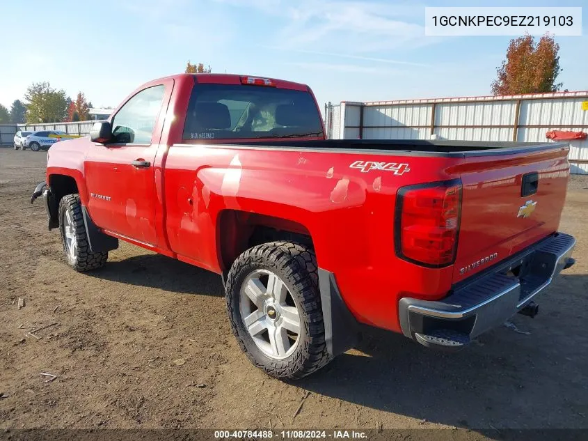 2014 Chevrolet Silverado 1500 Work Truck VIN: 1GCNKPEC9EZ219103 Lot: 40784488