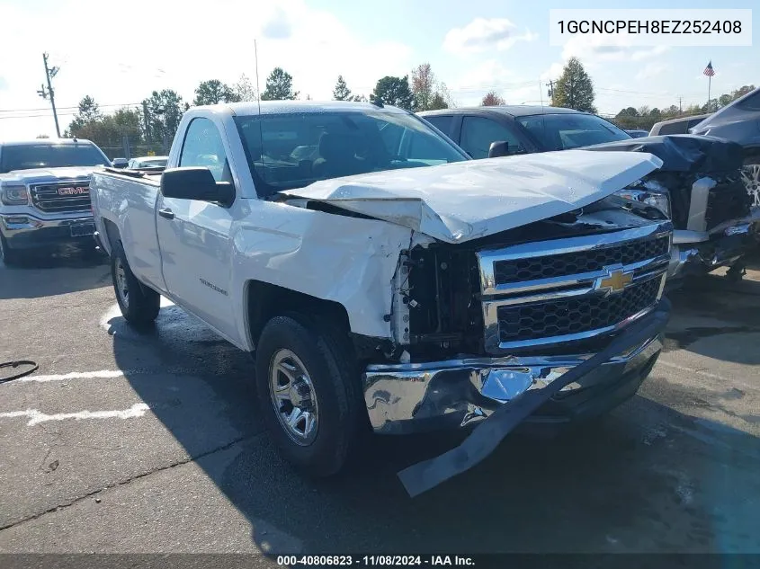 2014 Chevrolet Silverado 1500 Work Truck 2Wt VIN: 1GCNCPEH8EZ252408 Lot: 40806823