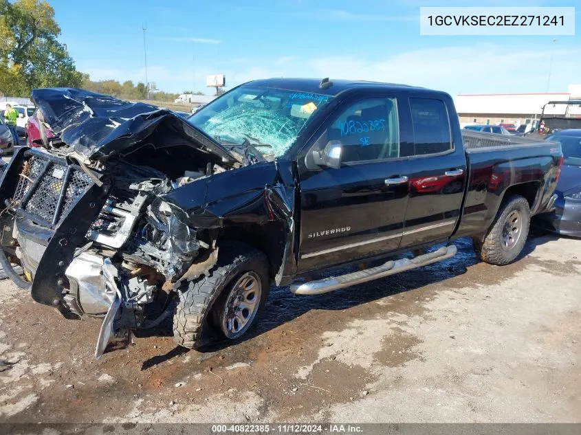 2014 Chevrolet Silverado 1500 2Lz VIN: 1GCVKSEC2EZ271241 Lot: 40822385