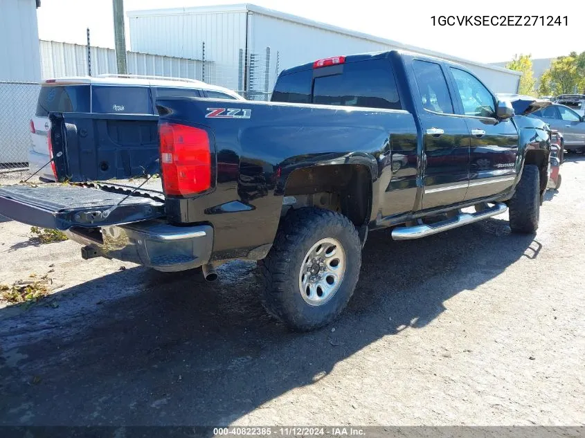 2014 Chevrolet Silverado 1500 2Lz VIN: 1GCVKSEC2EZ271241 Lot: 40822385