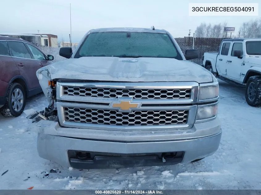 2014 Chevrolet Silverado 1500 1Lt VIN: 3GCUKREC8EG504091 Lot: 40825520