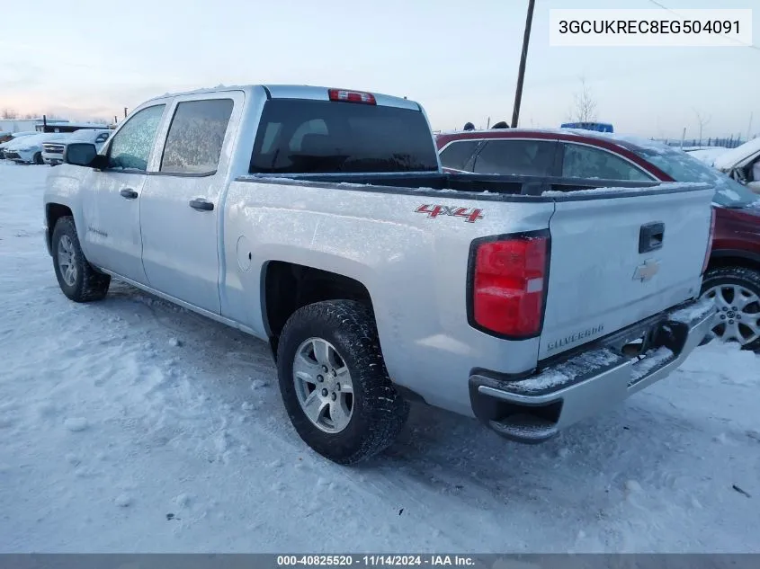 2014 Chevrolet Silverado 1500 1Lt VIN: 3GCUKREC8EG504091 Lot: 40825520