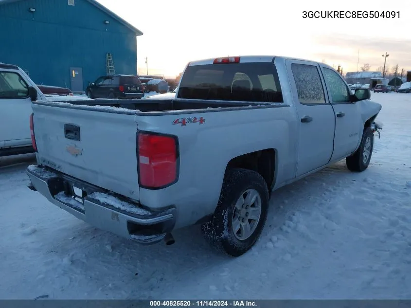 2014 Chevrolet Silverado 1500 1Lt VIN: 3GCUKREC8EG504091 Lot: 40825520