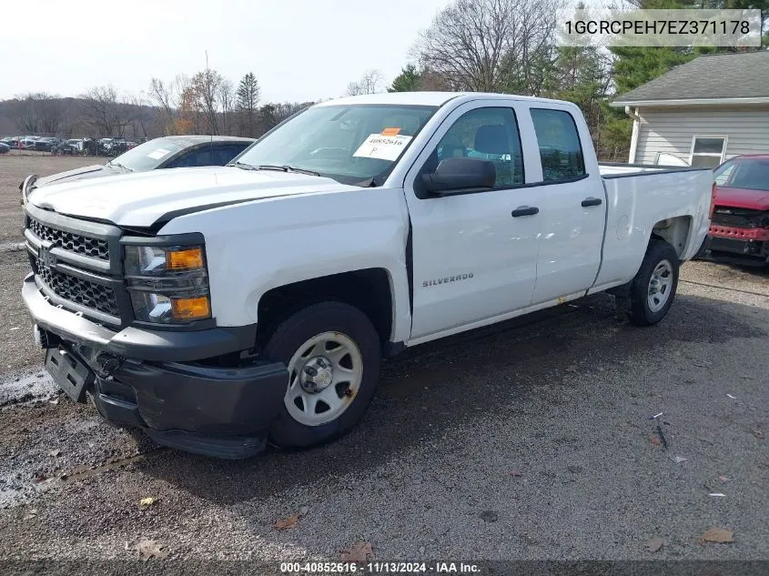 2014 Chevrolet Silverado 1500 Work Truck 1Wt VIN: 1GCRCPEH7EZ371178 Lot: 40852616