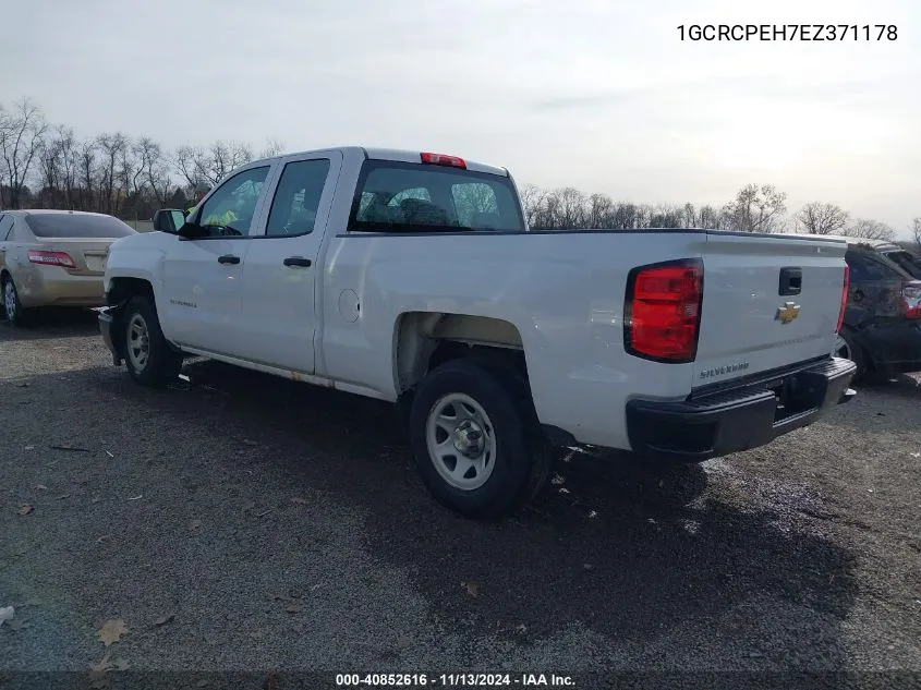 2014 Chevrolet Silverado 1500 Work Truck 1Wt VIN: 1GCRCPEH7EZ371178 Lot: 40852616