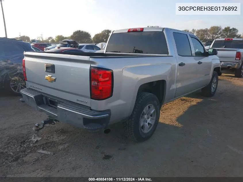 2014 Chevrolet Silverado 1500 1Lt VIN: 3GCPCREH3EG176892 Lot: 40854108