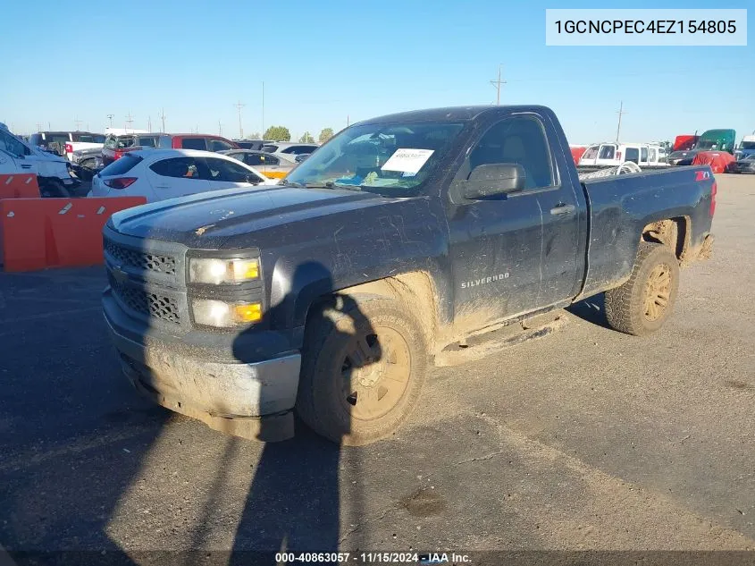 2014 Chevrolet Silverado 1500 Work Truck 1Wt VIN: 1GCNCPEC4EZ154805 Lot: 40863057