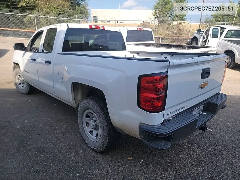 2014 Chevrolet Silverado 1500 Work Truck 1Wt VIN: 1GCRCPEC7EZ205151 Lot: 40870132