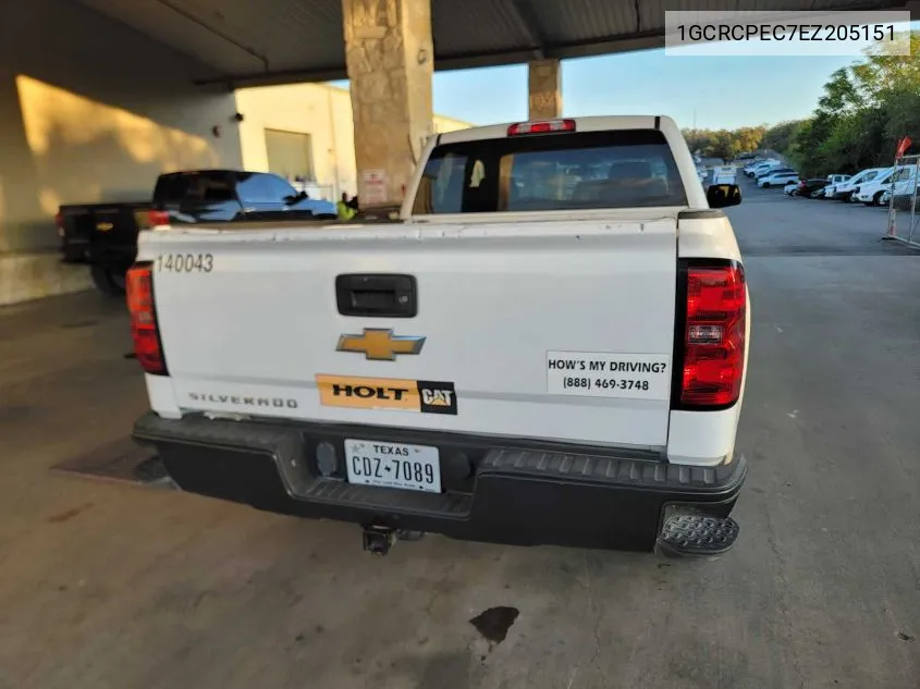 2014 Chevrolet Silverado 1500 Work Truck 1Wt VIN: 1GCRCPEC7EZ205151 Lot: 40870132