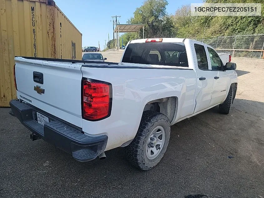 2014 Chevrolet Silverado 1500 Work Truck 1Wt VIN: 1GCRCPEC7EZ205151 Lot: 40870132