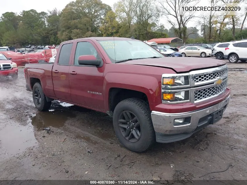 1GCRCREC0EZ403209 2014 Chevrolet Silverado 1500 1Lt