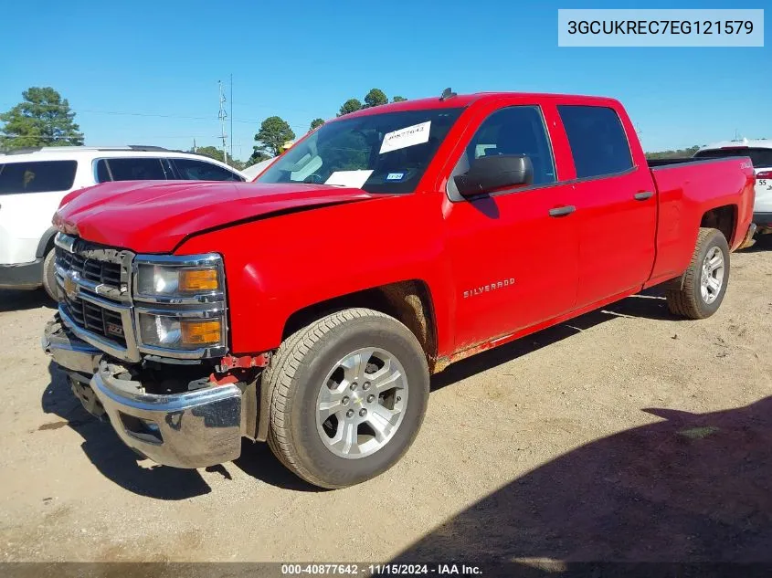 2014 Chevrolet Silverado 1500 2Lt VIN: 3GCUKREC7EG121579 Lot: 40877642