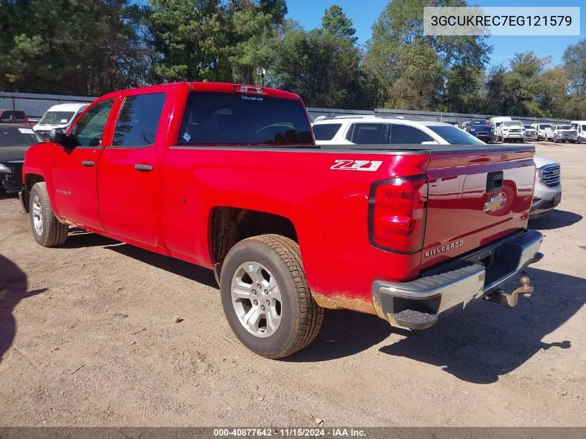 2014 Chevrolet Silverado 1500 2Lt VIN: 3GCUKREC7EG121579 Lot: 40877642