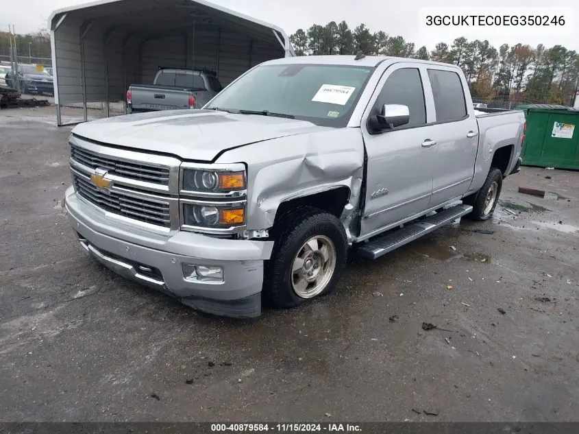 2014 Chevrolet Silverado 1500 High Country VIN: 3GCUKTEC0EG350246 Lot: 40879584