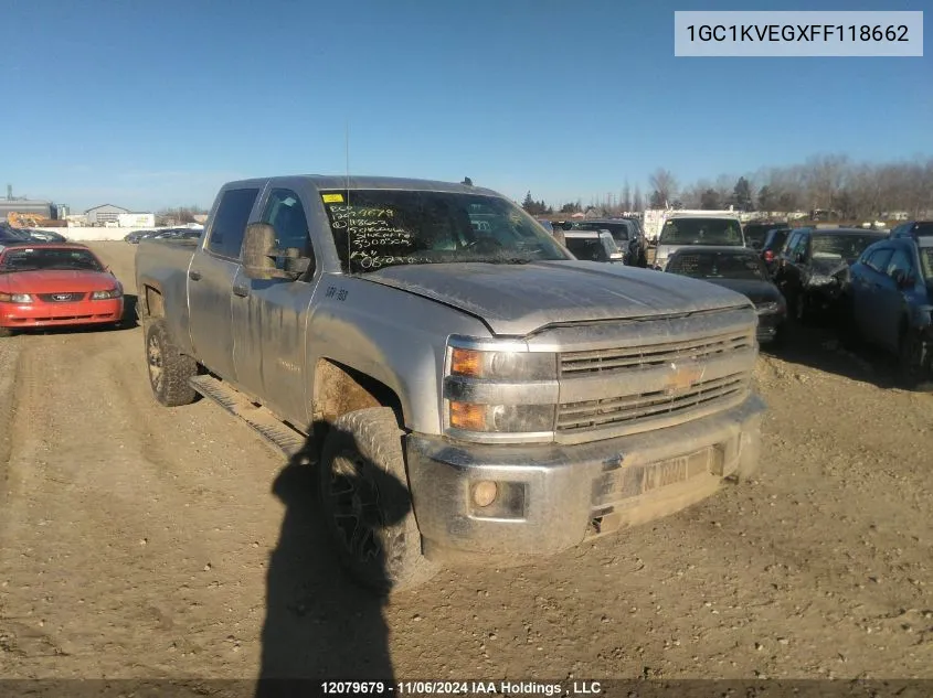 2015 Chevrolet Silverado 2500Hd VIN: 1GC1KVEGXFF118662 Lot: 12079679