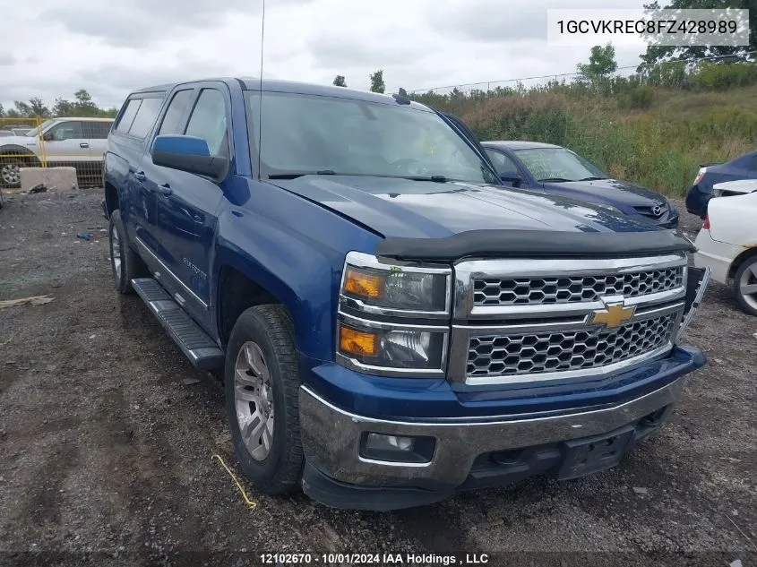 2015 Chevrolet Silverado 1500 VIN: 1GCVKREC8FZ428989 Lot: 12102670