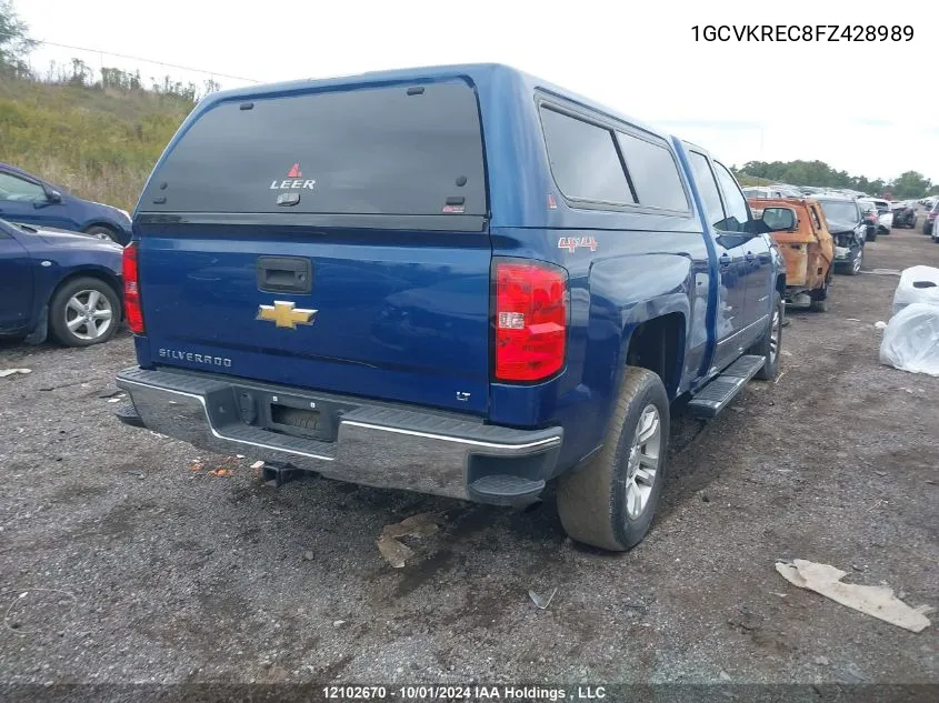 2015 Chevrolet Silverado 1500 VIN: 1GCVKREC8FZ428989 Lot: 12102670