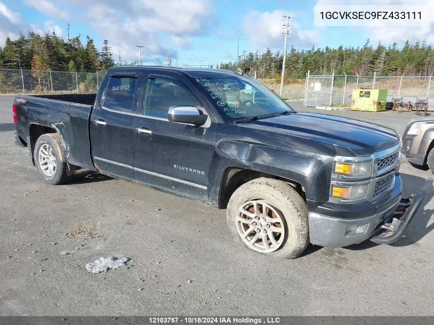 2015 Chevrolet Silverado K1500 Ltz VIN: 1GCVKSEC9FZ433111 Lot: 12103757