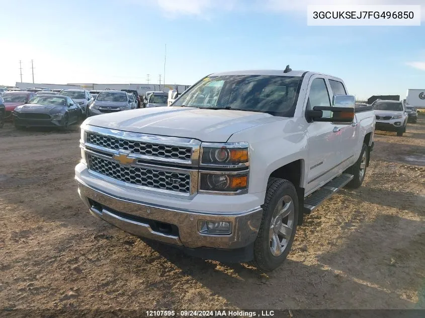 2015 Chevrolet Silverado 1500 VIN: 3GCUKSEJ7FG496850 Lot: 12107595