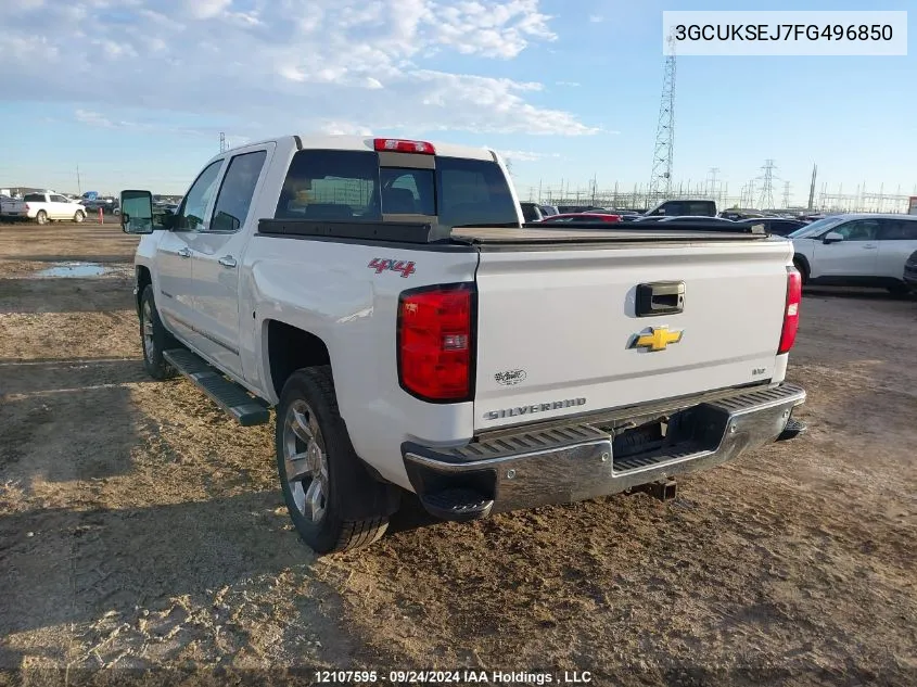 2015 Chevrolet Silverado 1500 VIN: 3GCUKSEJ7FG496850 Lot: 12107595