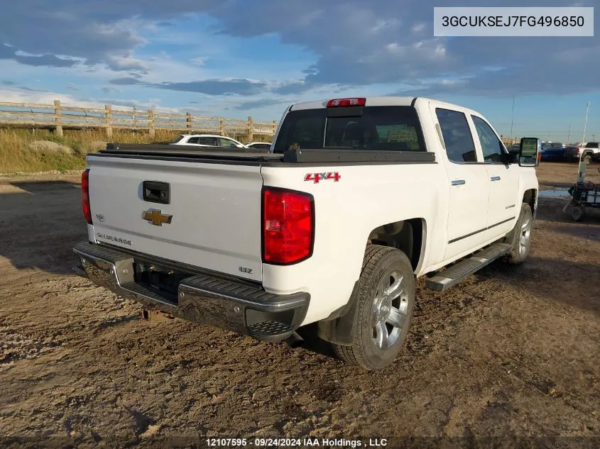 2015 Chevrolet Silverado 1500 VIN: 3GCUKSEJ7FG496850 Lot: 12107595