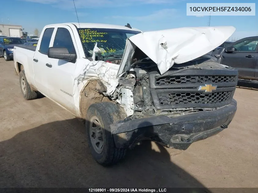 2015 Chevrolet Silverado 1500 VIN: 1GCVKPEH5FZ434006 Lot: 12108901