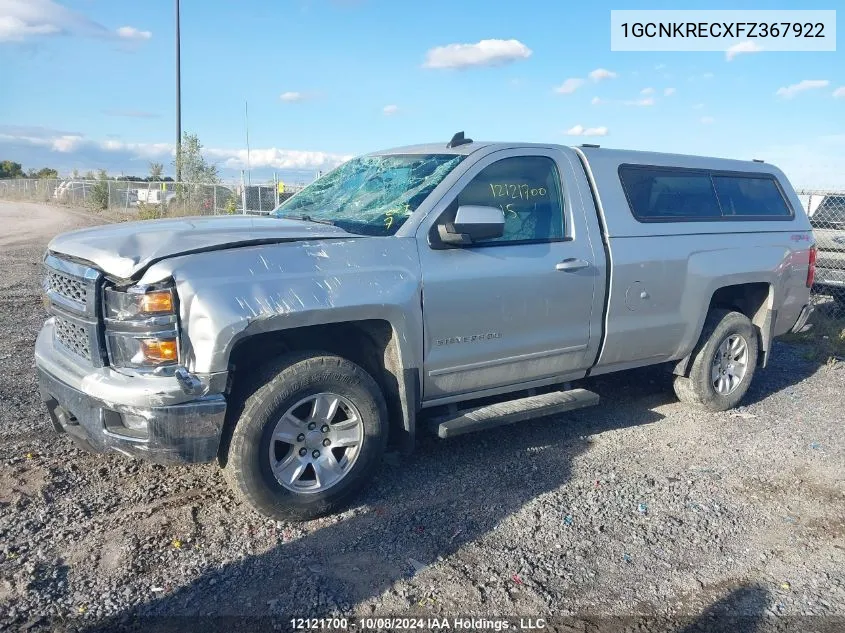 2015 Chevrolet Silverado 1500 VIN: 1GCNKRECXFZ367922 Lot: 12121700