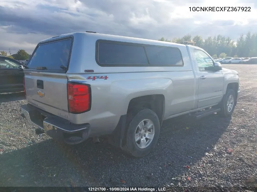 2015 Chevrolet Silverado 1500 VIN: 1GCNKRECXFZ367922 Lot: 12121700