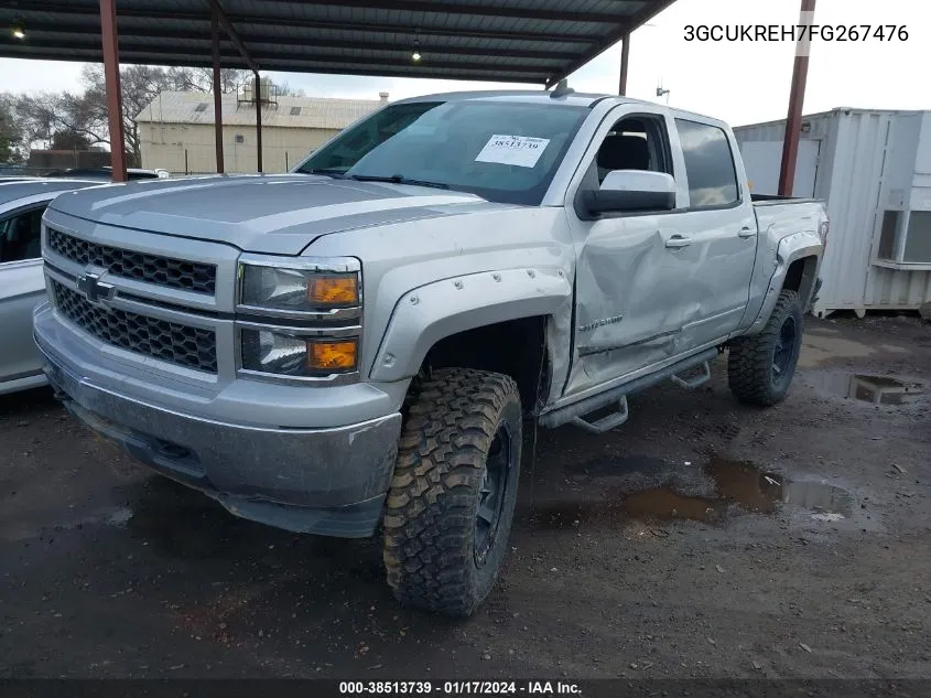 2015 Chevrolet Silverado 1500 1Lt VIN: 3GCUKREH7FG267476 Lot: 38513739