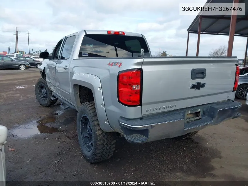 2015 Chevrolet Silverado 1500 1Lt VIN: 3GCUKREH7FG267476 Lot: 38513739