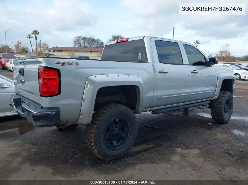 2015 Chevrolet Silverado 1500 1Lt VIN: 3GCUKREH7FG267476 Lot: 38513739