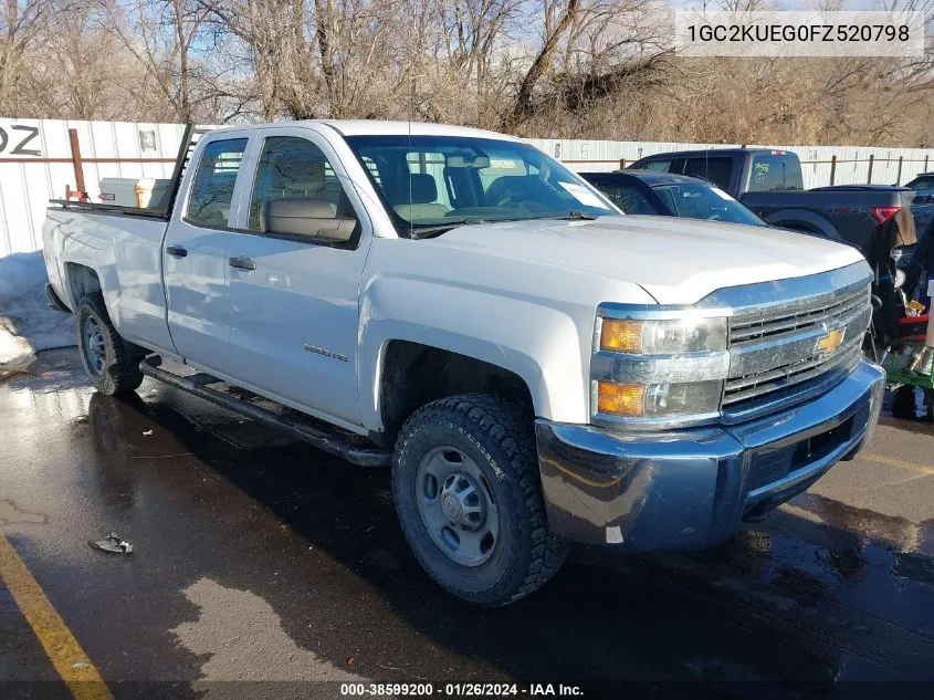 2015 Chevrolet Silverado 2500Hd Wt VIN: 1GC2KUEG0FZ520798 Lot: 38599200