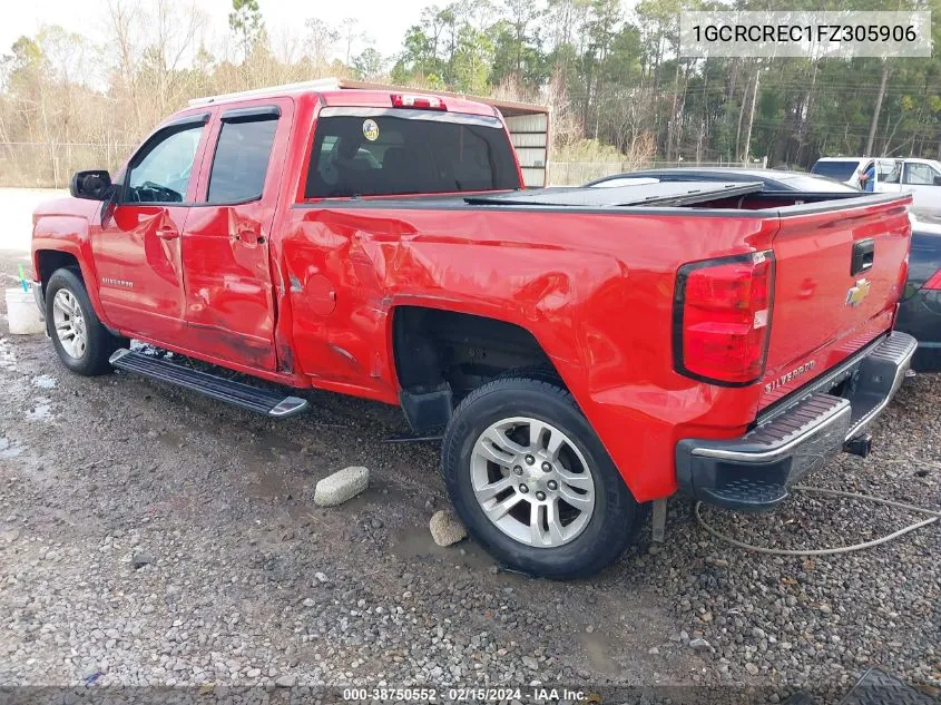 2015 Chevrolet Silverado 1500 1Lt VIN: 1GCRCREC1FZ305906 Lot: 38750552