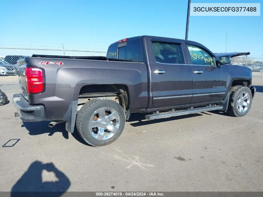 2015 Chevrolet Silverado 1500 1Lz/2Lz VIN: 3GCUKSEC0FG377488 Lot: 39274019