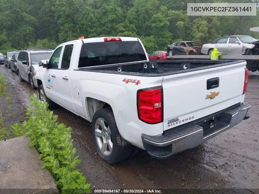 1GCVKPEC2FZ361441 2015 Chevrolet Silverado 1500 Ls