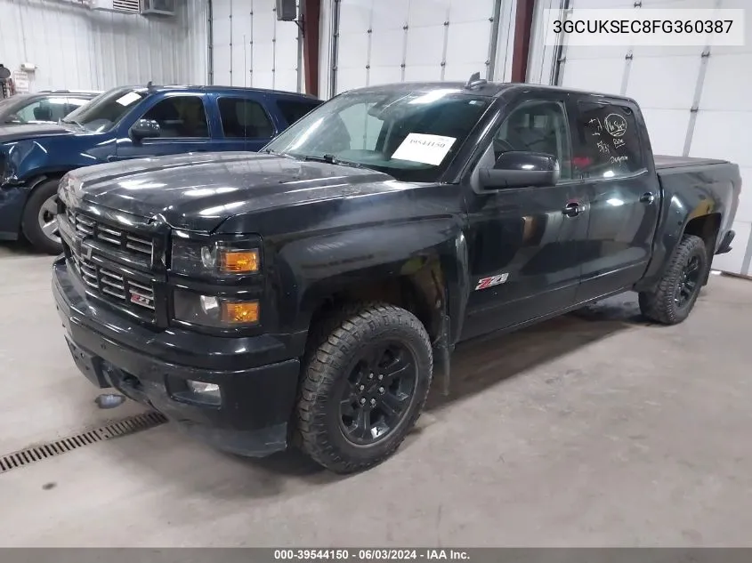 2015 Chevrolet Silverado 1500 2Lz VIN: 3GCUKSEC8FG360387 Lot: 39544150