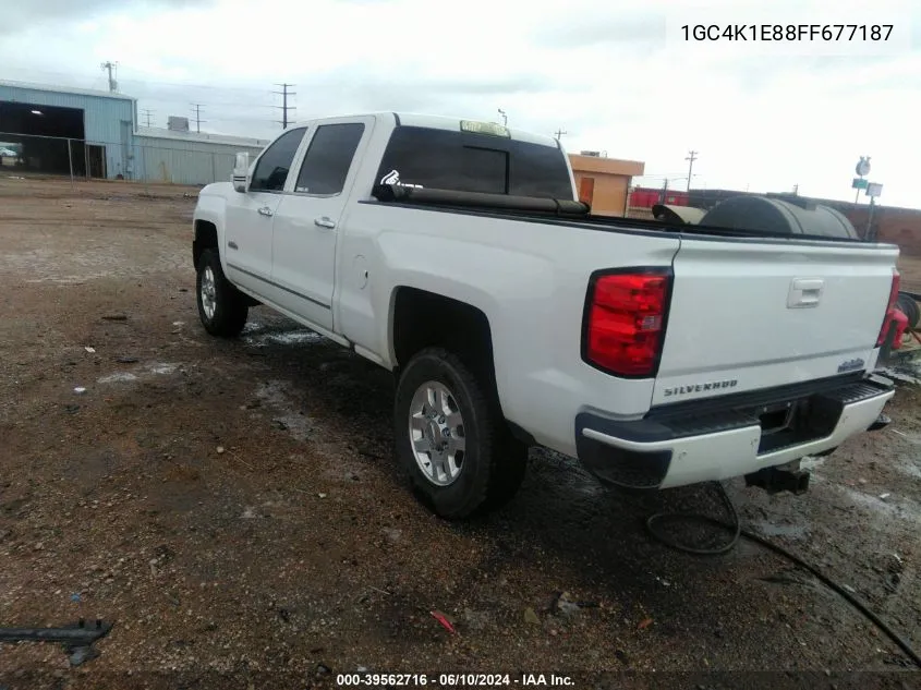 2015 Chevrolet Silverado 3500Hd High Country VIN: 1GC4K1E88FF677187 Lot: 39562716