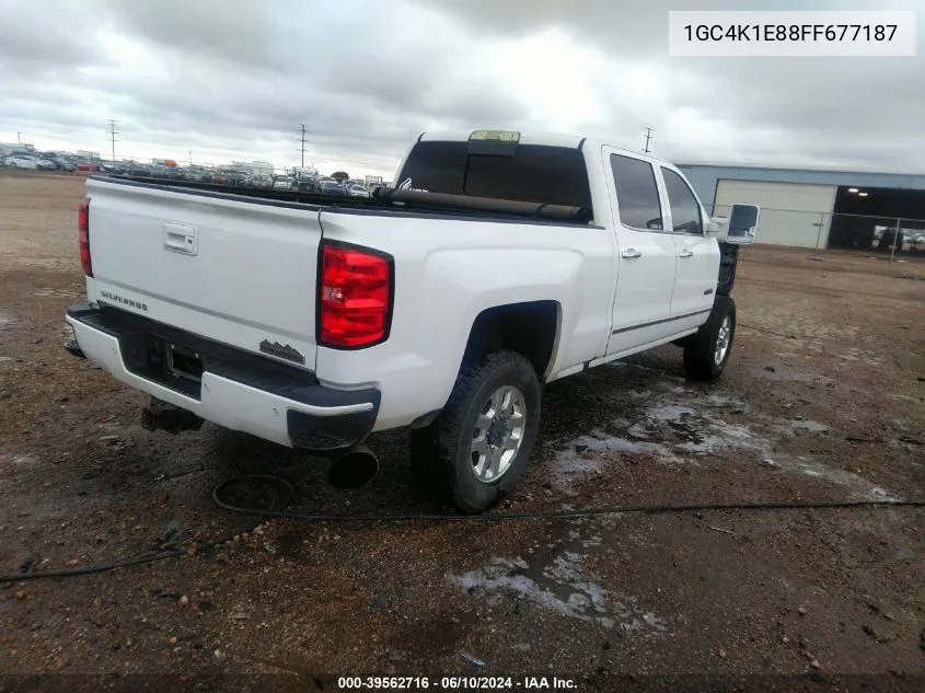 2015 Chevrolet Silverado 3500Hd High Country VIN: 1GC4K1E88FF677187 Lot: 39562716