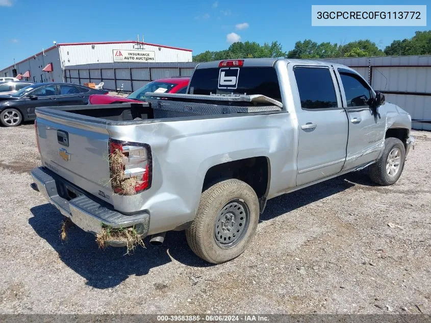 2015 Chevrolet Silverado 1500 1Lt VIN: 3GCPCREC0FG113772 Lot: 39583885