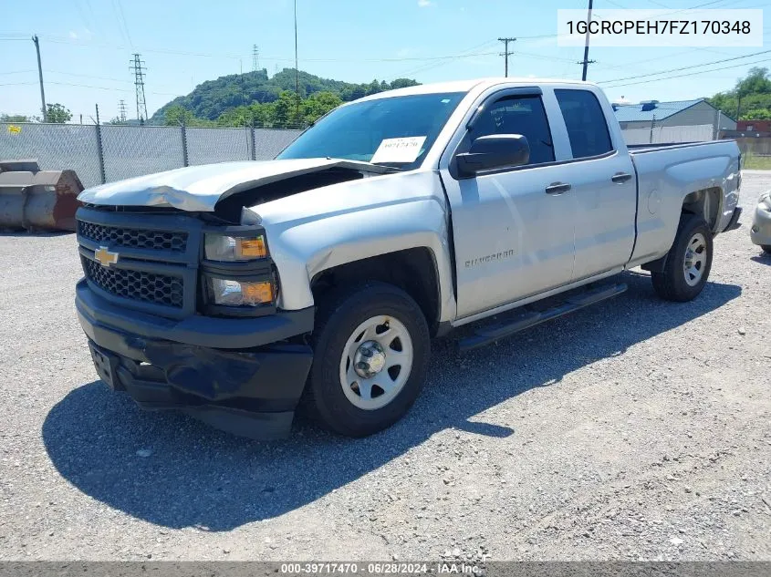 2015 Chevrolet Silverado 1500 Wt VIN: 1GCRCPEH7FZ170348 Lot: 39717470