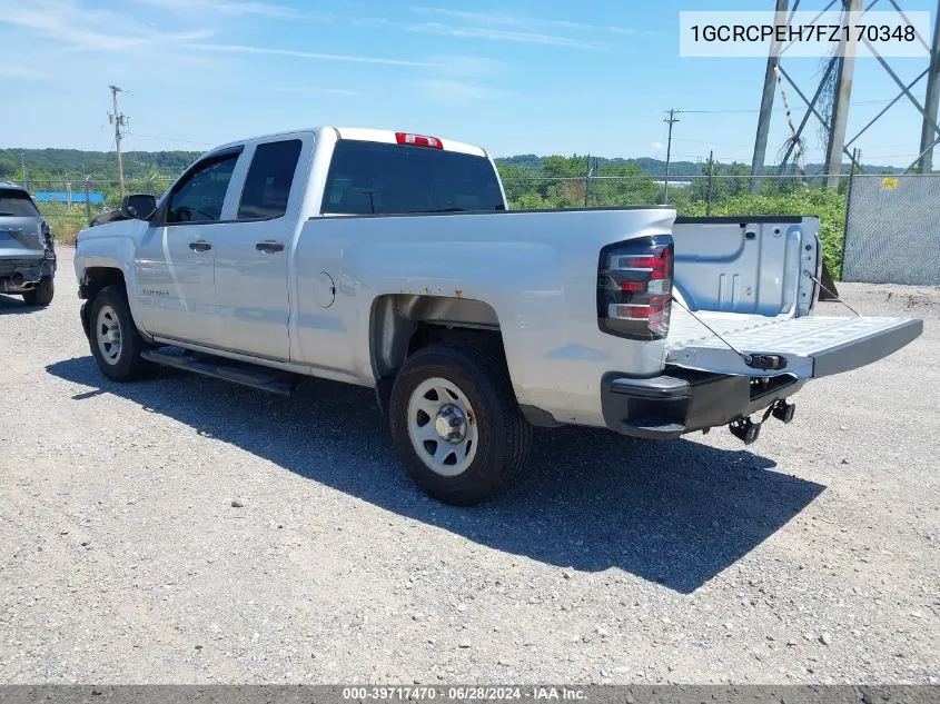 2015 Chevrolet Silverado 1500 Wt VIN: 1GCRCPEH7FZ170348 Lot: 39717470