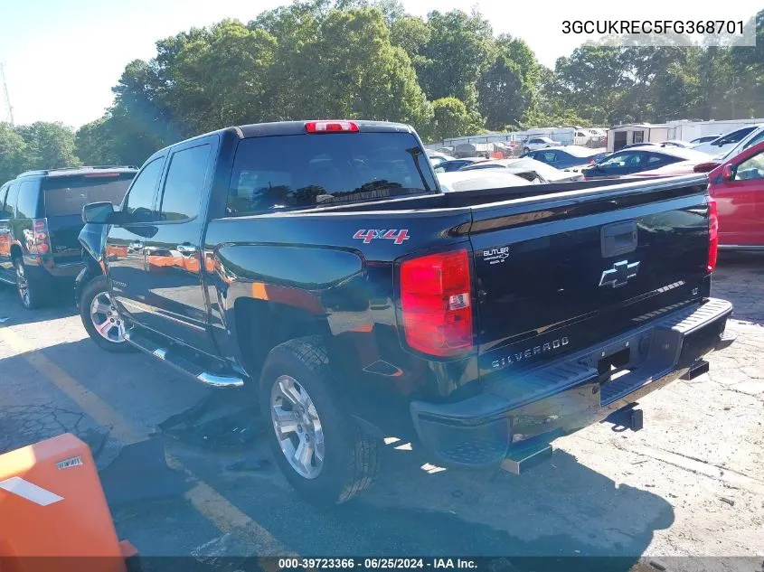 3GCUKREC5FG368701 2015 Chevrolet Silverado 1500 1Lt