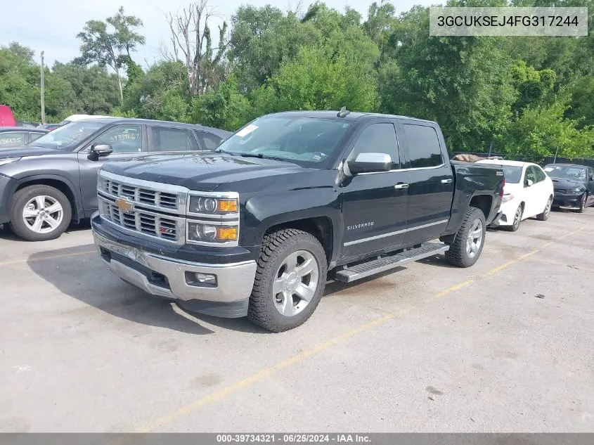 2015 Chevrolet Silverado 1500 2Lz VIN: 3GCUKSEJ4FG317244 Lot: 39734321