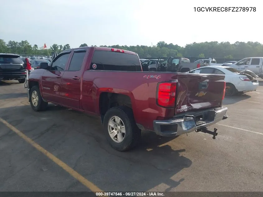 1GCVKREC8FZ278978 2015 Chevrolet Silverado 1500 1Lt