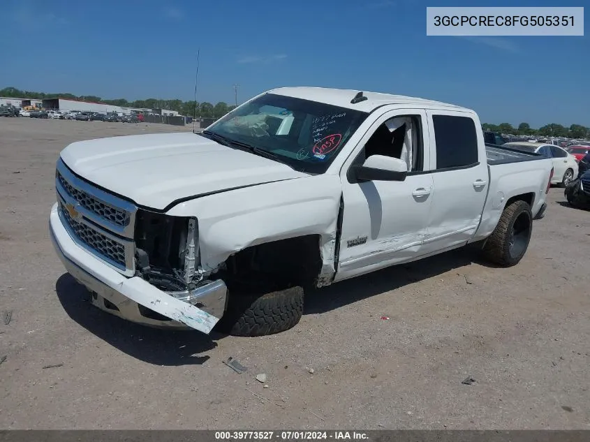 2015 Chevrolet Silverado 1500 1Lt VIN: 3GCPCREC8FG505351 Lot: 39773527