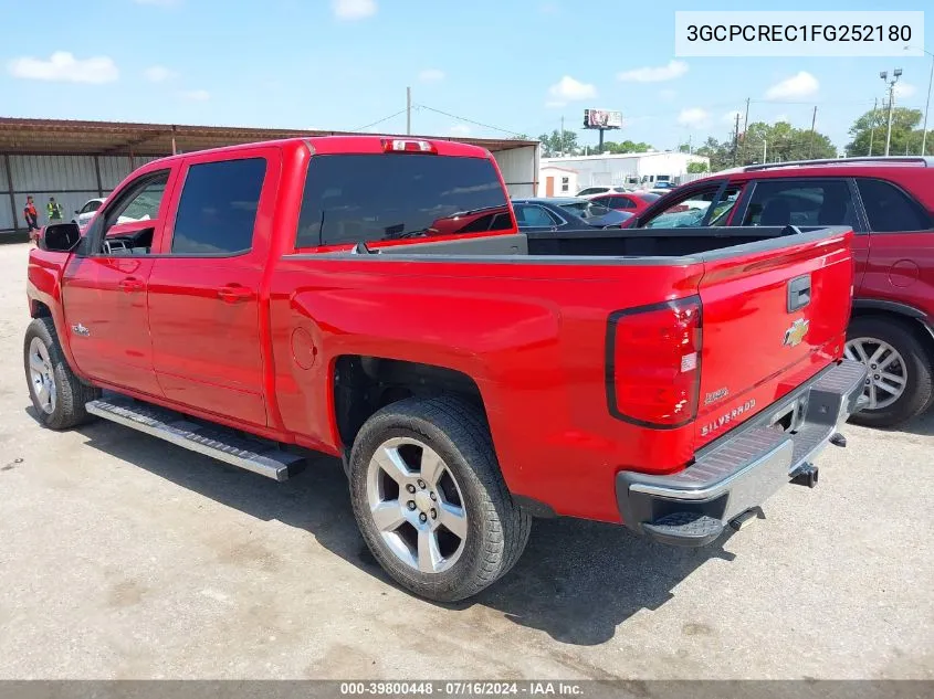 2015 Chevrolet Silverado 1500 1Lt VIN: 3GCPCREC1FG252180 Lot: 39800448