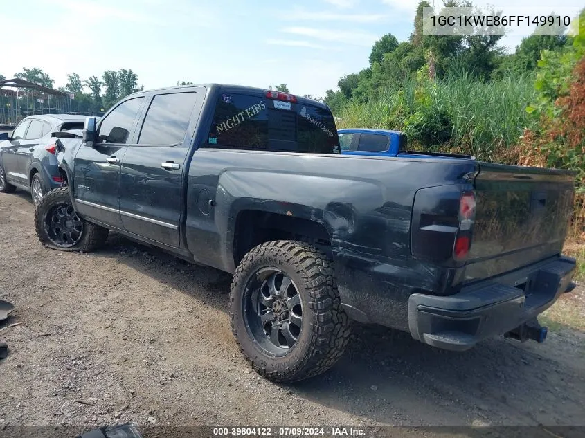 2015 Chevrolet Silverado 2500Hd Ltz VIN: 1GC1KWE86FF149910 Lot: 39804122