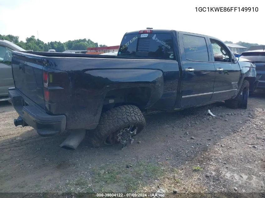 2015 Chevrolet Silverado 2500Hd Ltz VIN: 1GC1KWE86FF149910 Lot: 39804122