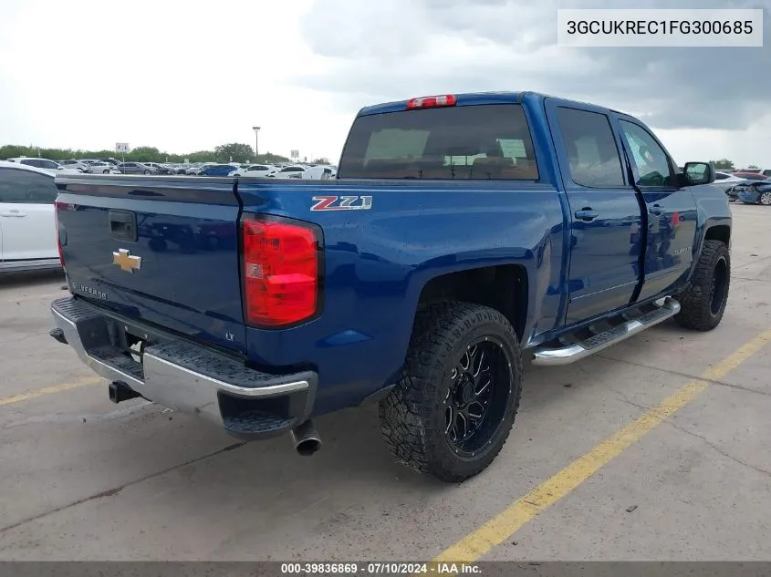 2015 Chevrolet Silverado 1500 2Lt VIN: 3GCUKREC1FG300685 Lot: 39836869